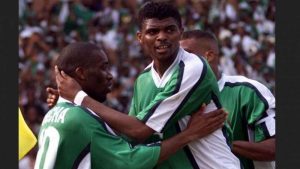 Okocha and Kanu at the CAN 2000